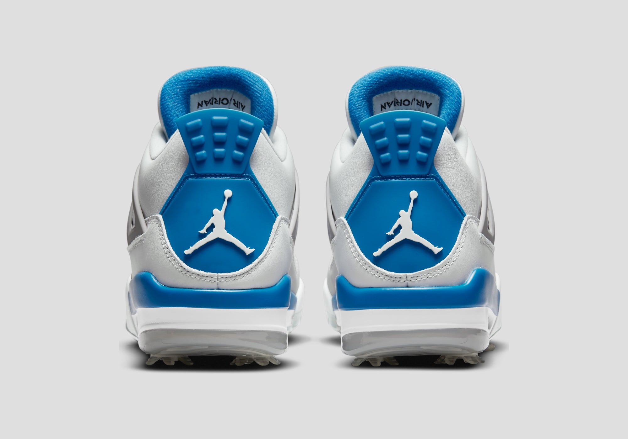 Nike Air Jordan 4 Golf Shoes White/Military Blue-2