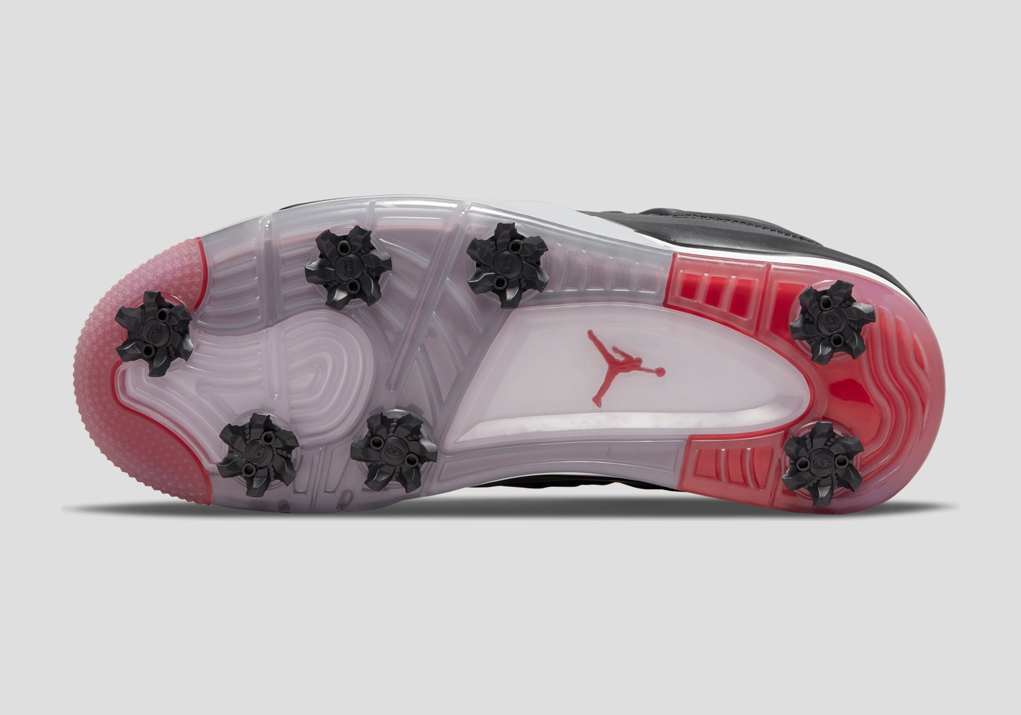 Nike Air Jordan 4 Golf Shoes-Black/Red-002-3